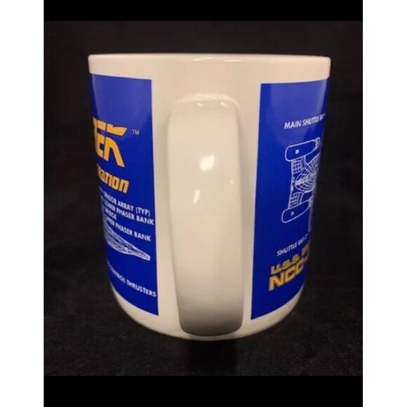 Star Trek The Next Generation Coffee Mug USS Enterprise 1994 Pfaltzgraff - Picture 3 of 5